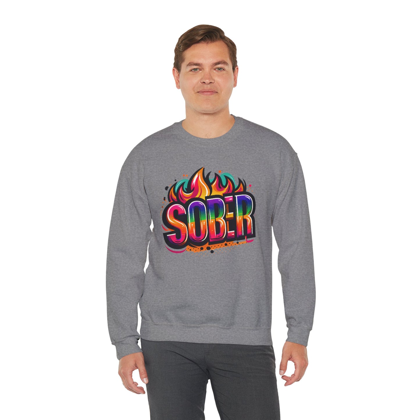 Sober Flames Unisex Heavy Blend™ Crewneck Sweatshirt