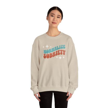 Normalize Sobriety Unisex Heavy Blend™ Crewneck Sweatshirt