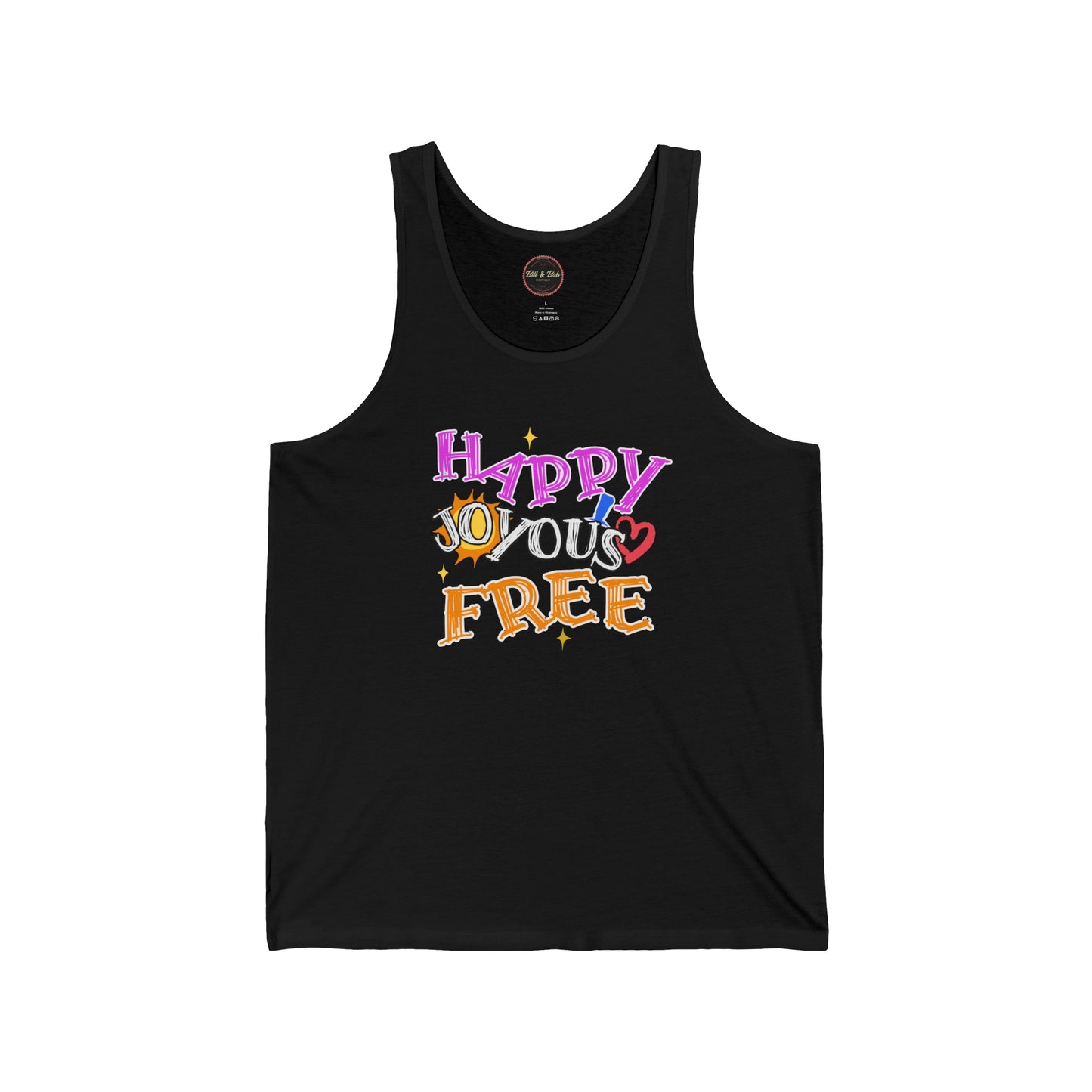 Happy Joyous Free Unisex Jersey Tank