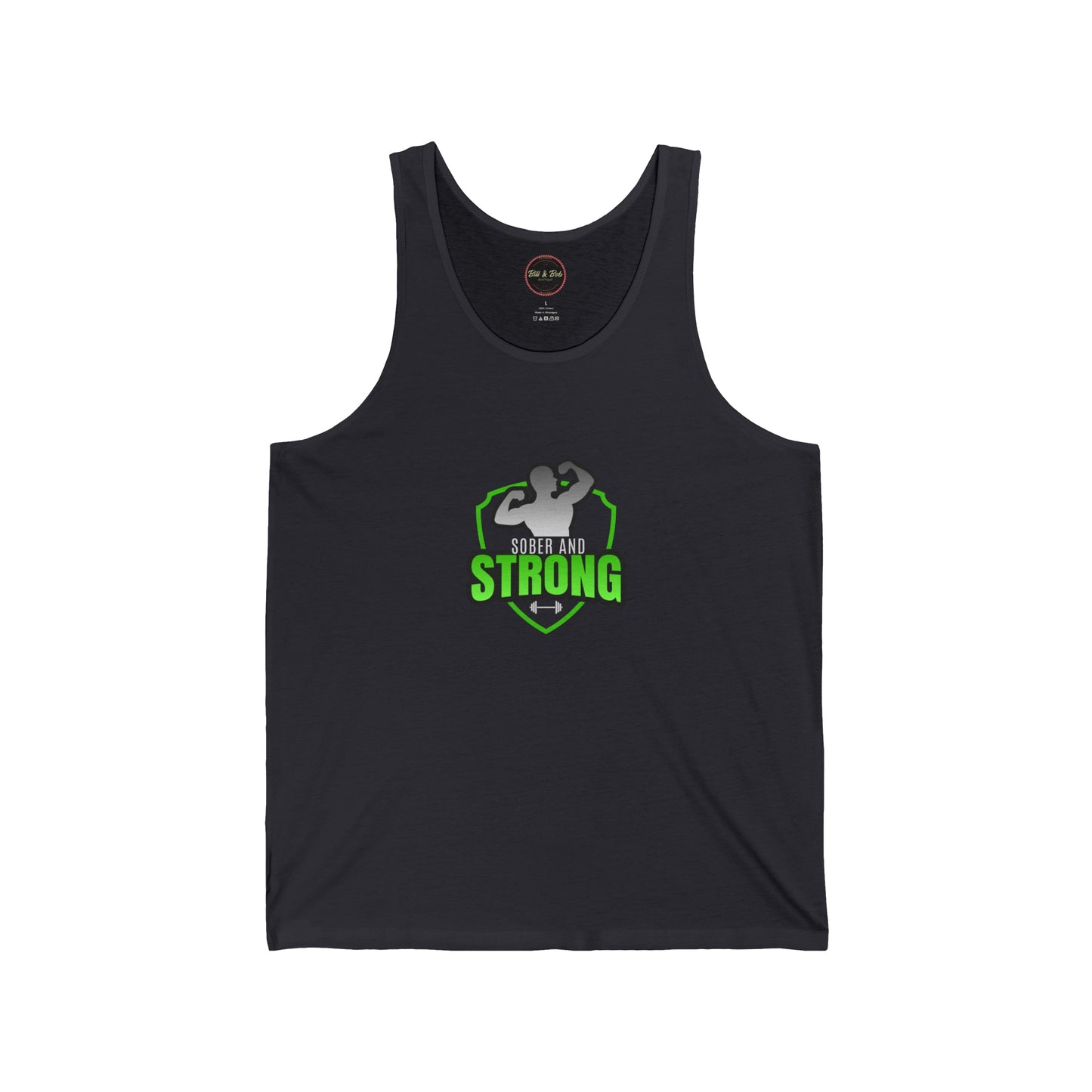 Sober and Strong Unisex Jersey Tank