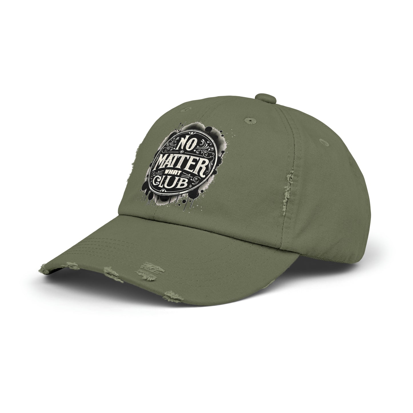 No Matter What Club Unisex Distressed Cap