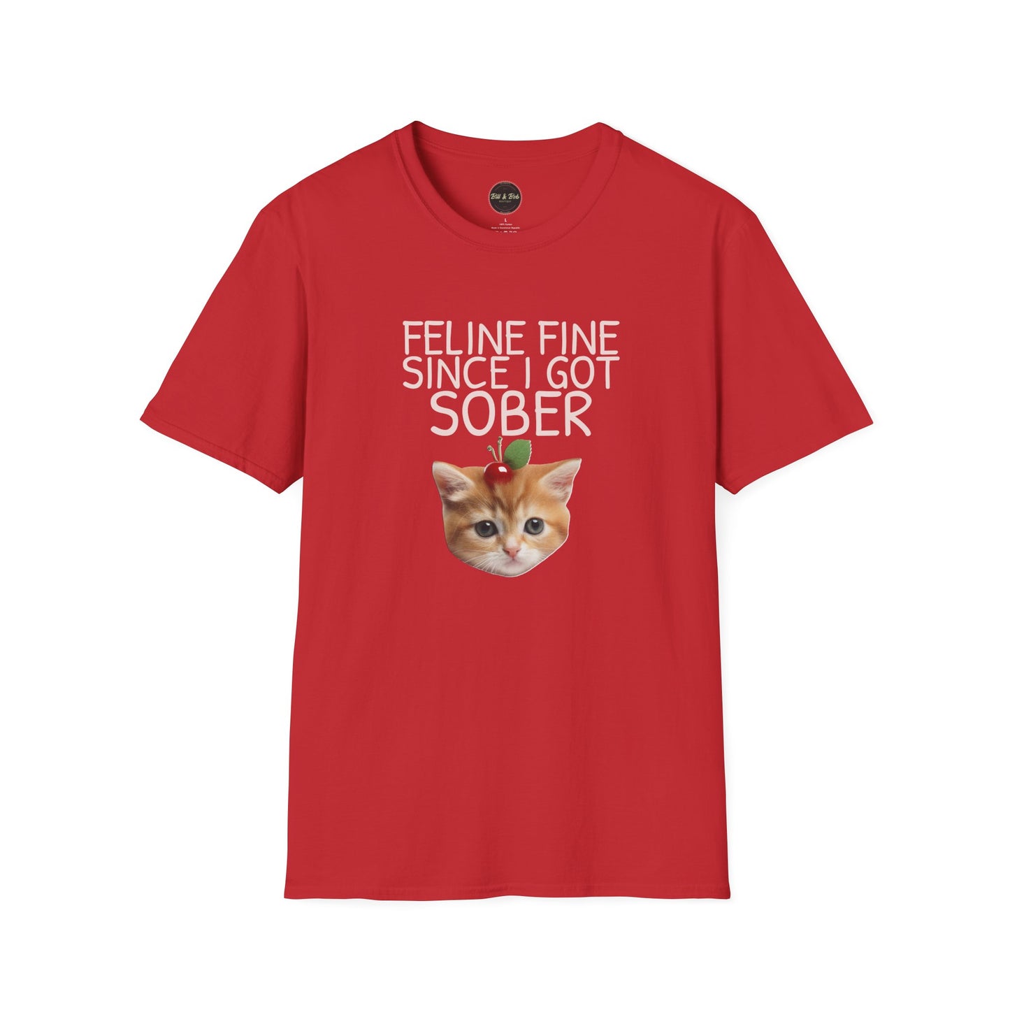 Feline Fine Unisex Softstyle T-Shirt