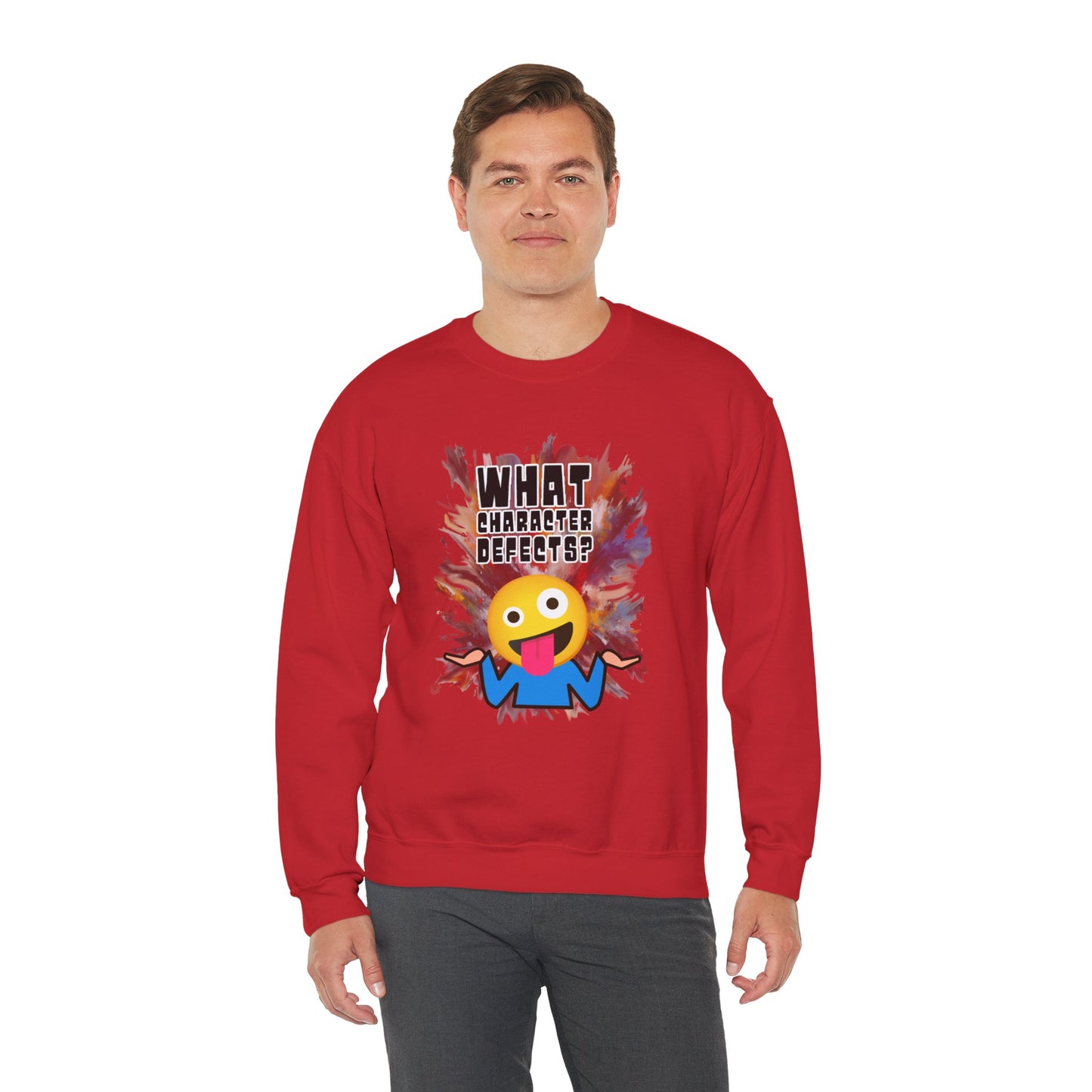 What Character Defects? Unisex Heavy Blend™ Crewneck Sweatshirt