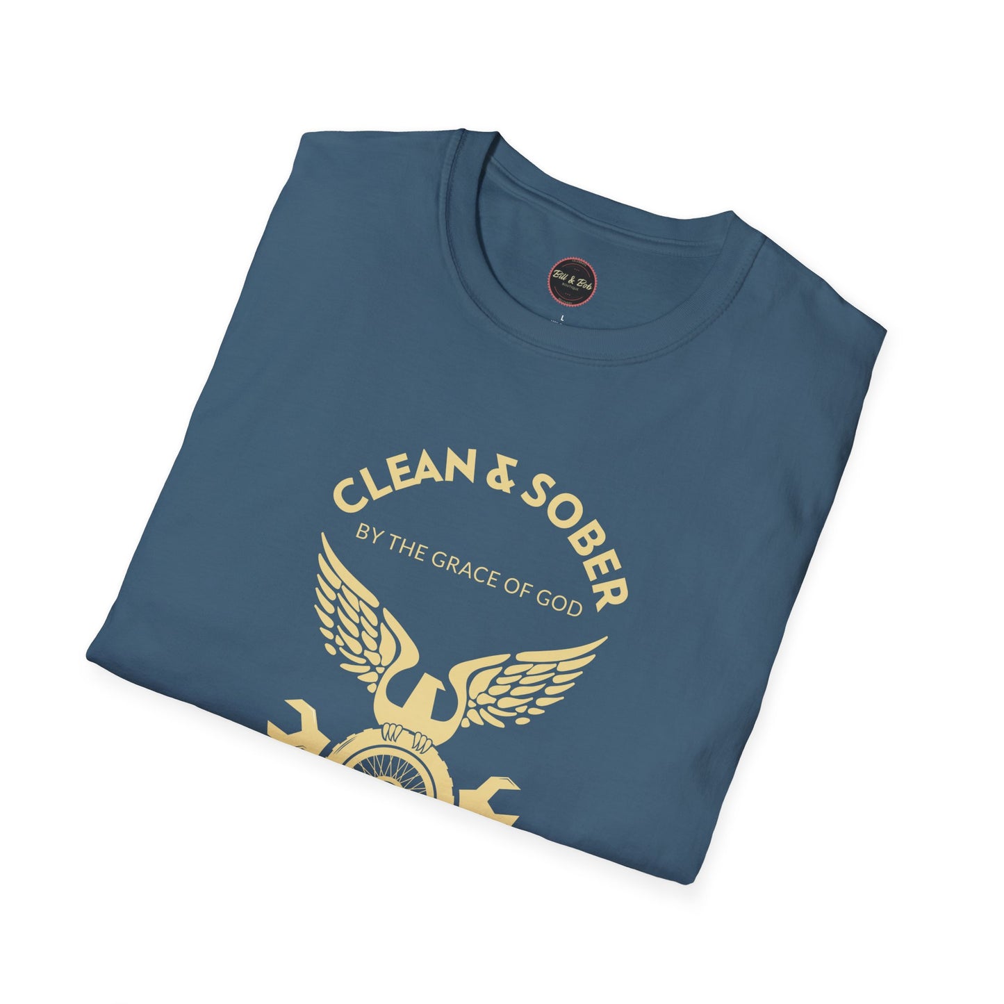 Clean and Sober by the Grace of God Unisex Softstyle T-Shirt