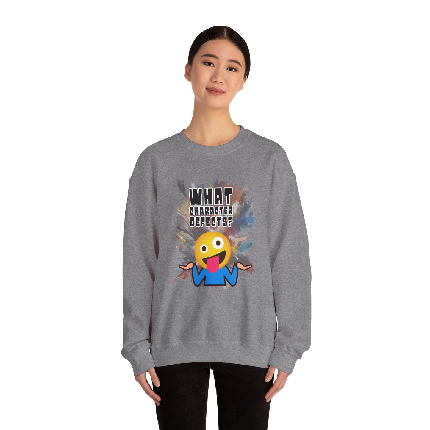 What Character Defects? Unisex Heavy Blend™ Crewneck Sweatshirt