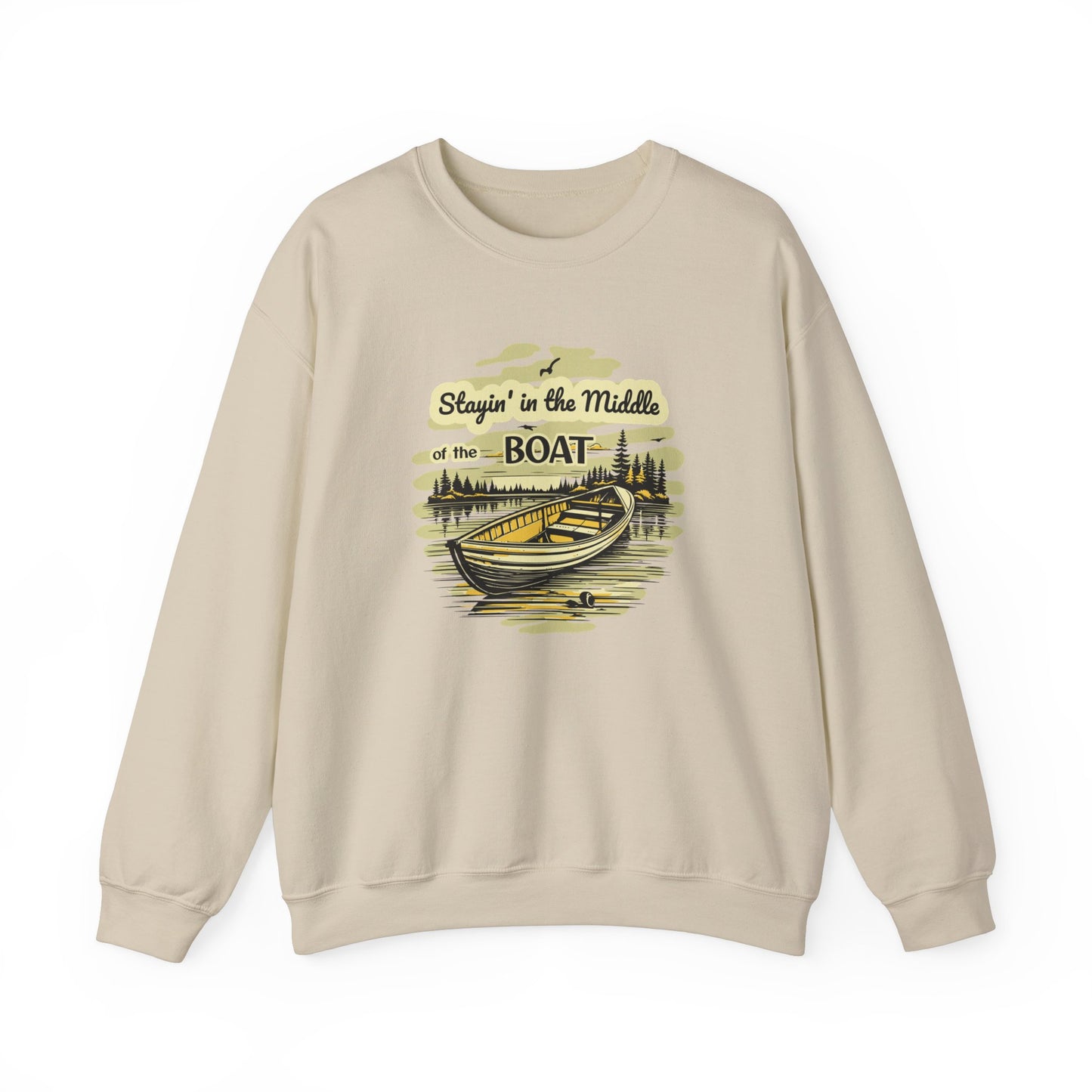 Middle of the Boat Unisex Heavy Blend™ Crewneck Sweatshirt