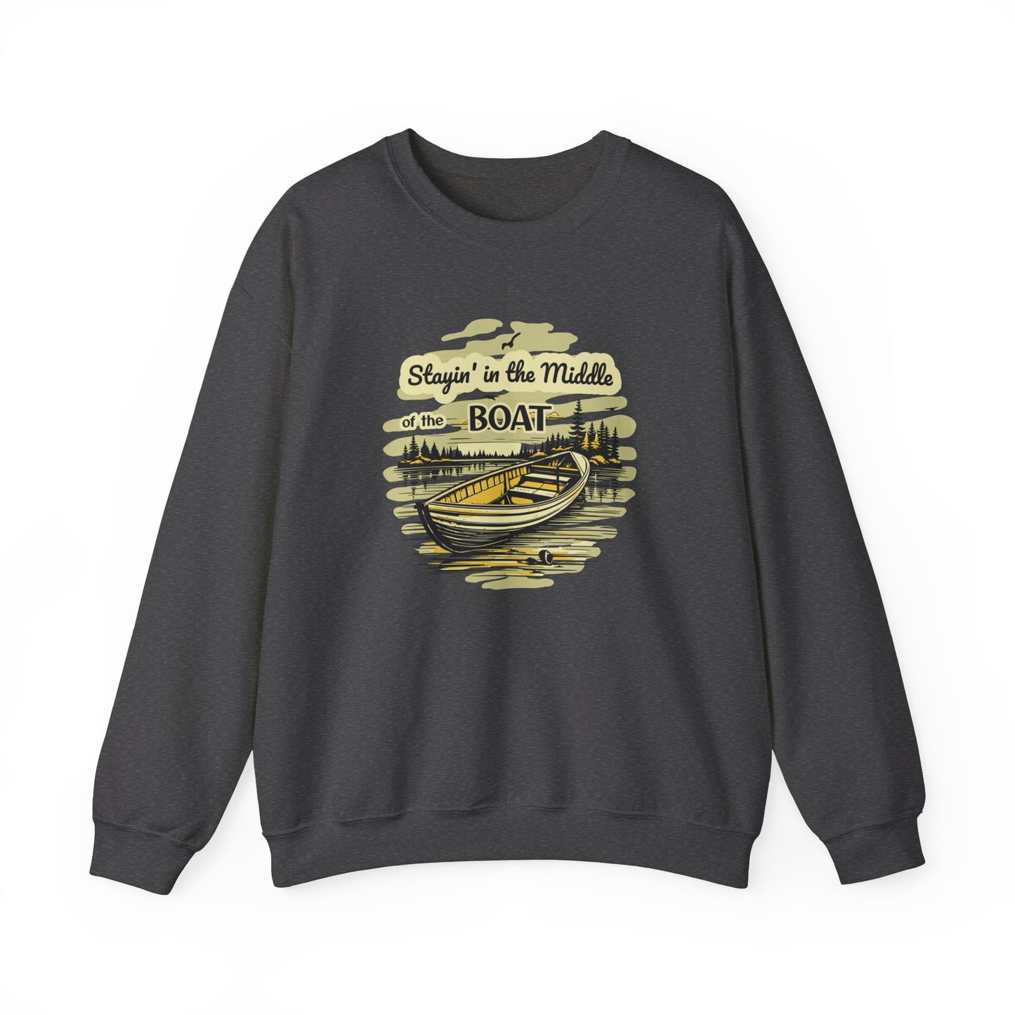 Middle of the Boat Unisex Heavy Blend™ Crewneck Sweatshirt