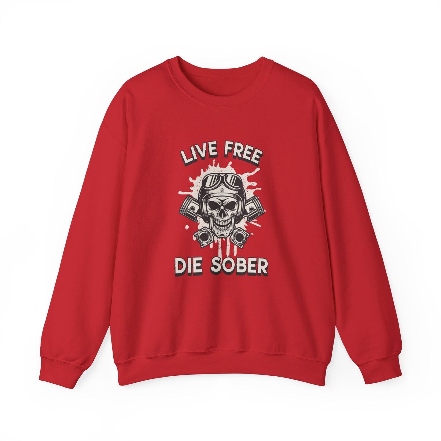 Live Free Die Sober Unisex Heavy Blend™ Crewneck Sweatshirt