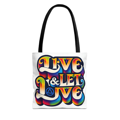 Live and Let Live Tote Bag (AOP)