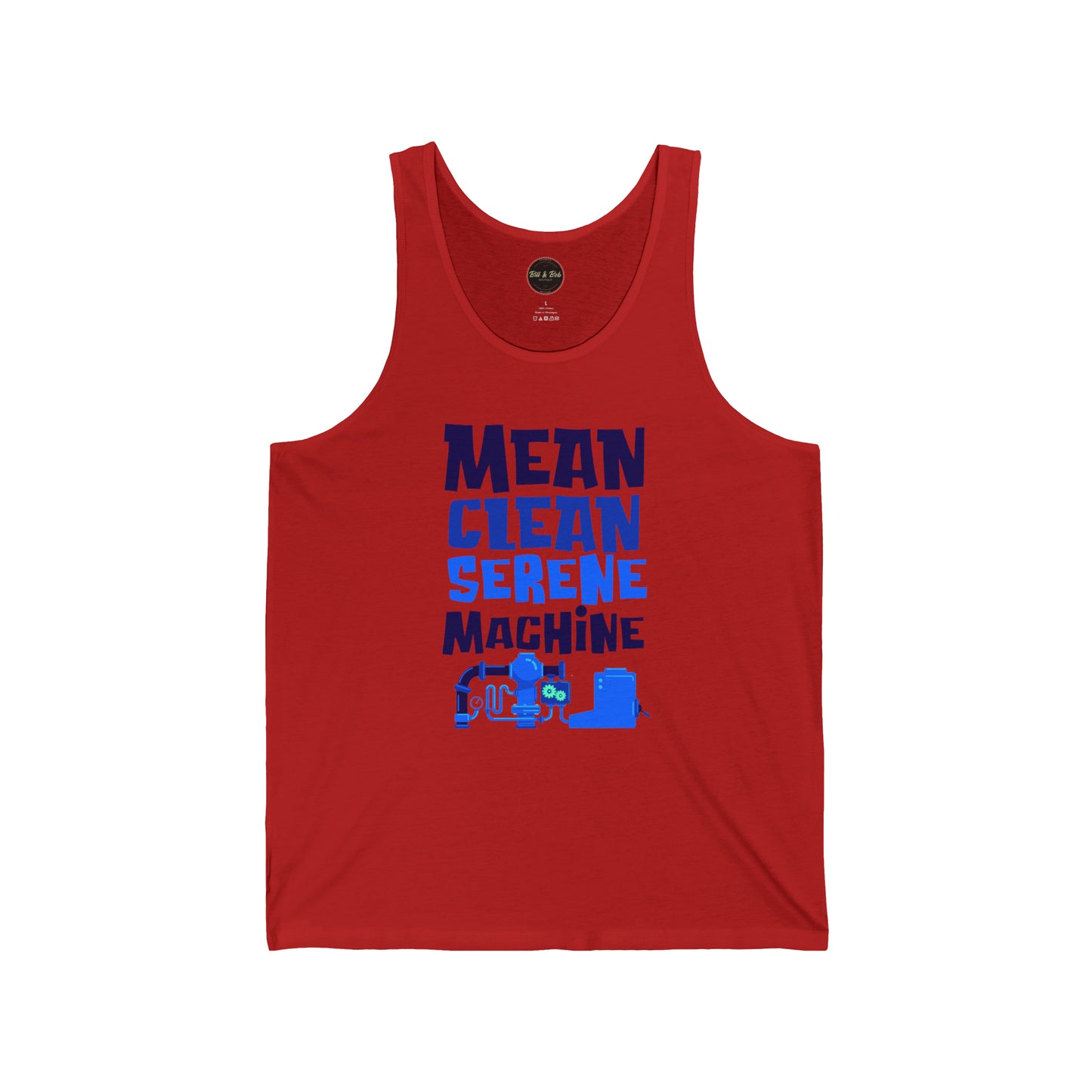 Mean Clean Serene Machine Unisex Jersey Tank