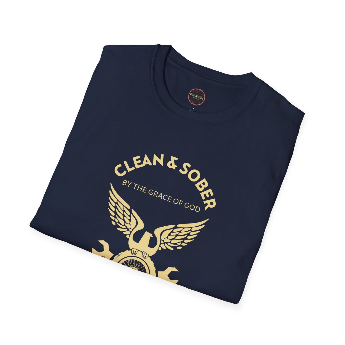 Clean and Sober by the Grace of God Unisex Softstyle T-Shirt