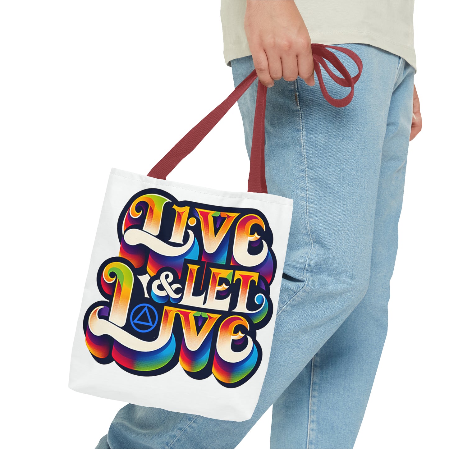 Live and Let Live Tote Bag (AOP)