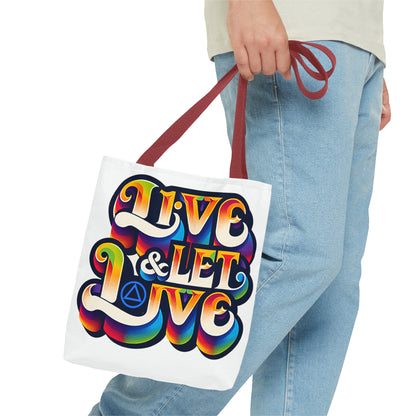 Live and Let Live Tote Bag (AOP)