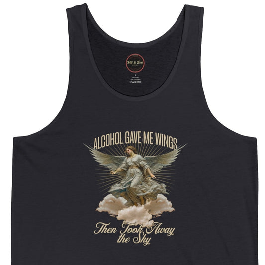 Alcohol Gave Me Wings Unisex Jersey Tank