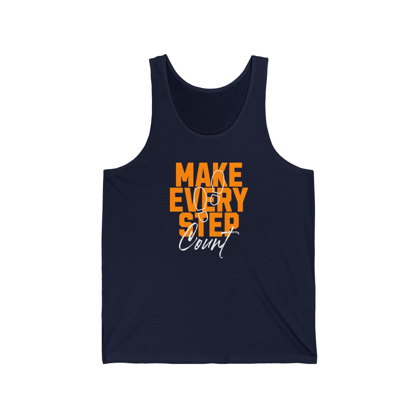 Make Every Step Count Unisex Jersey Tank