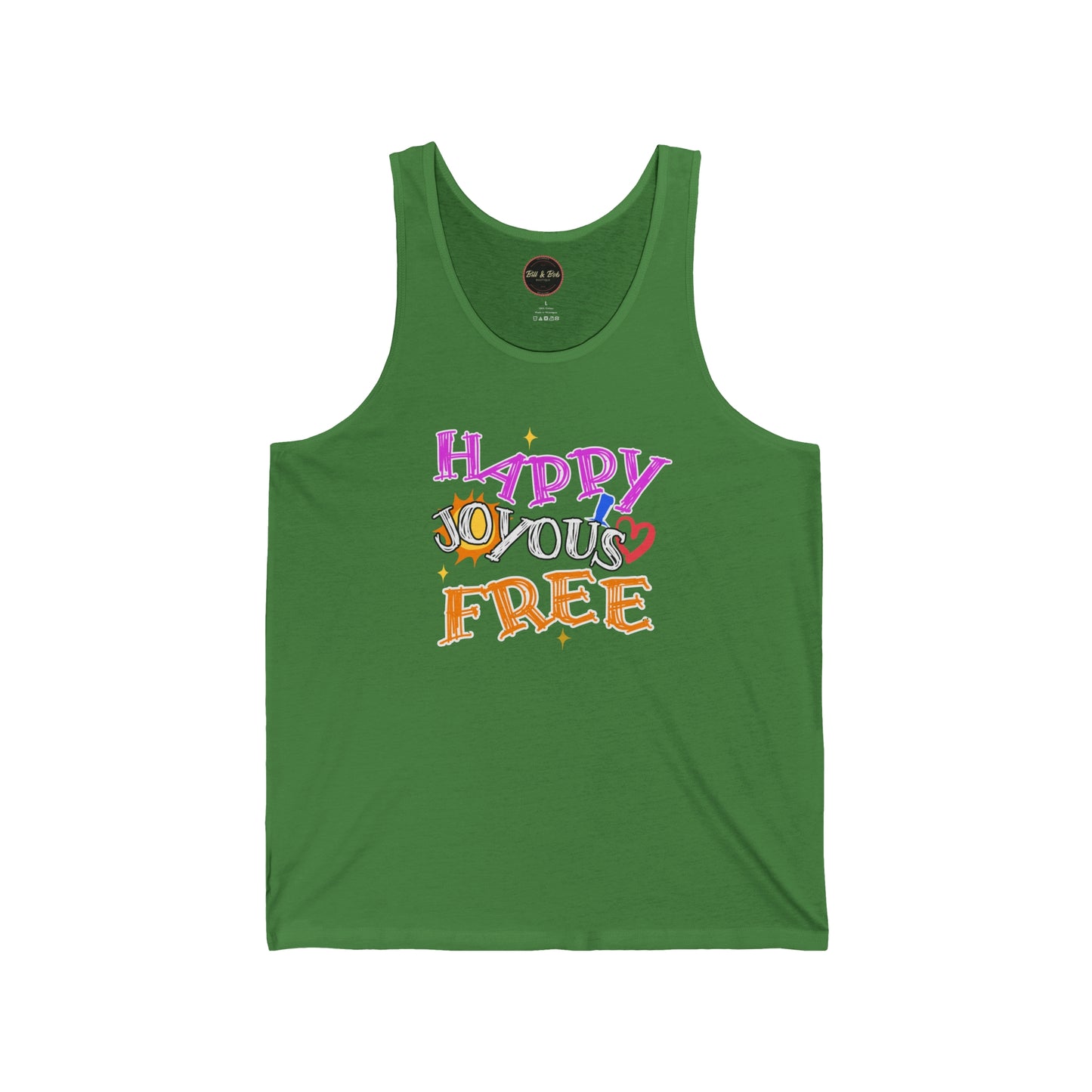 Happy Joyous Free Unisex Jersey Tank