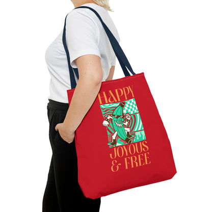 Happy Joyous and Free Tote Bag (AOP)