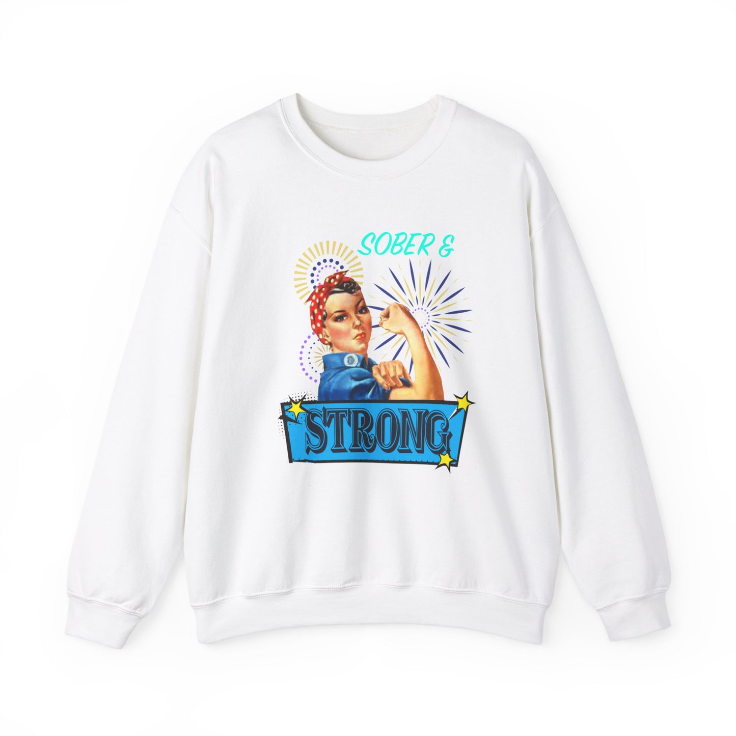 Sober & Strong Vintage Unisex Heavy Blend™ Crewneck Sweatshirt