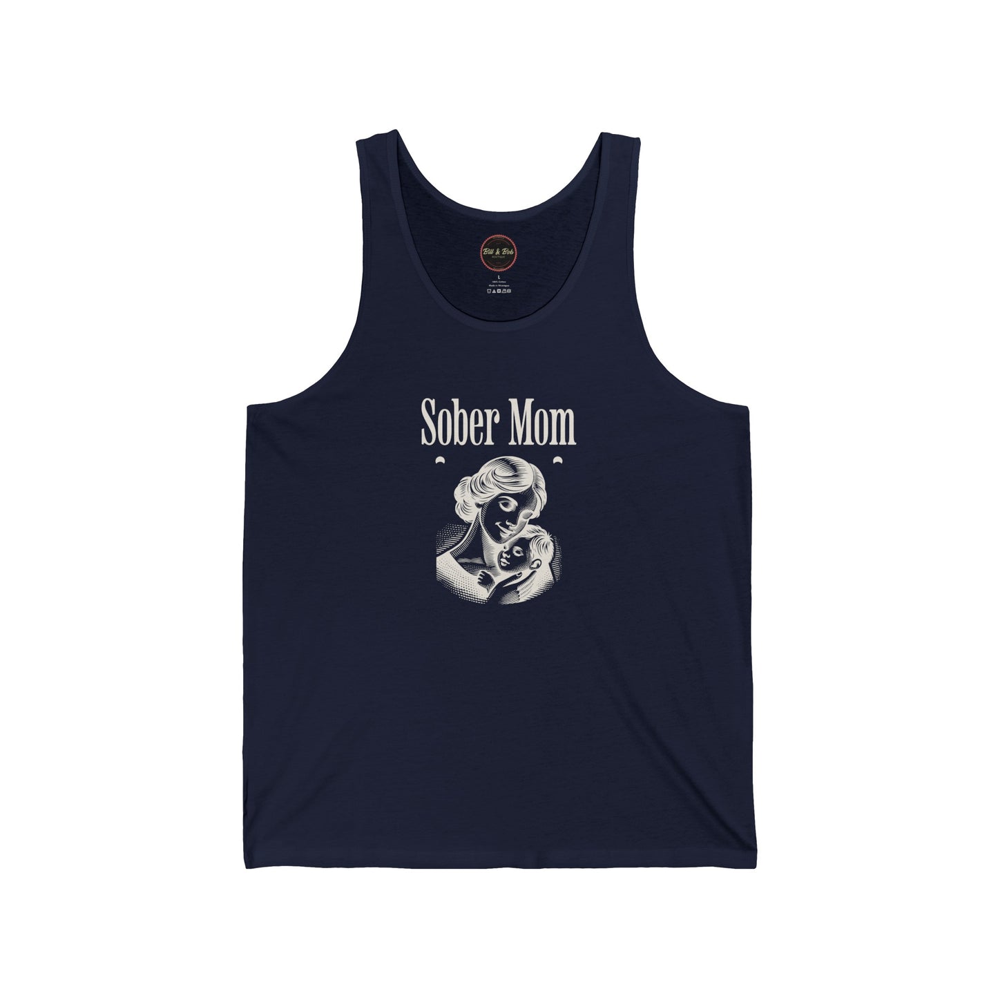 Sober Mom Unisex Jersey Tank