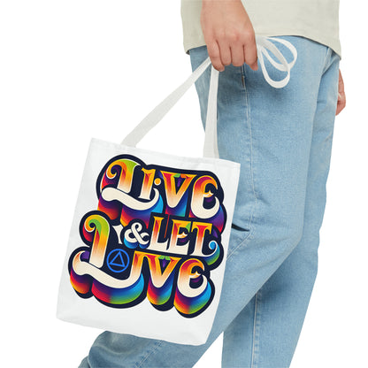 Live and Let Live Tote Bag (AOP)