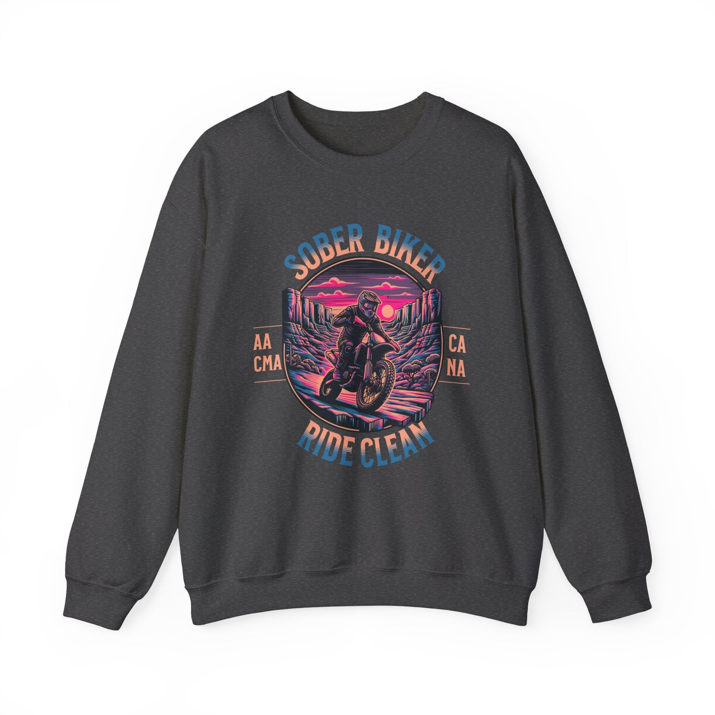 Sober Biker Unisex Heavy Blend™ Crewneck Sweatshirt