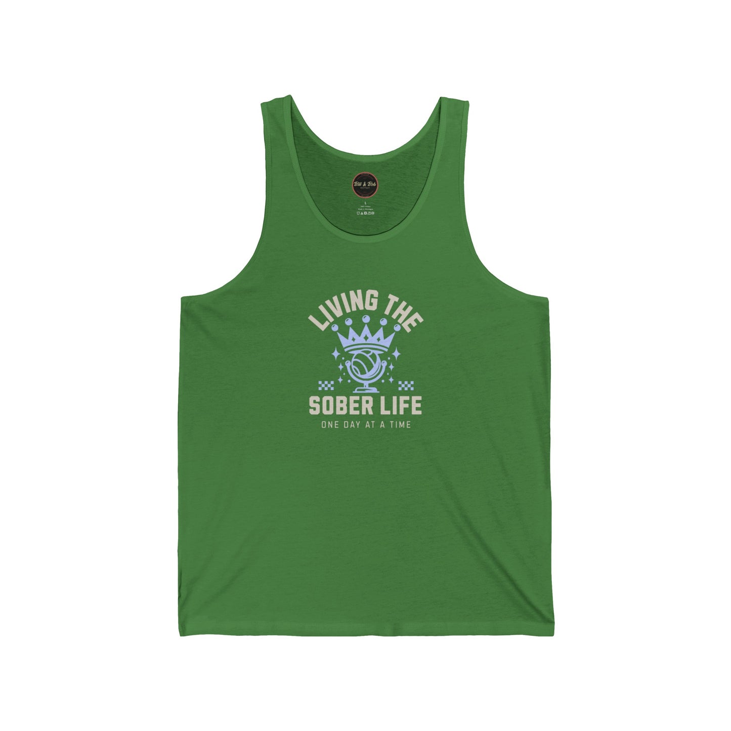 Living the Sober Life Unisex Jersey Tank