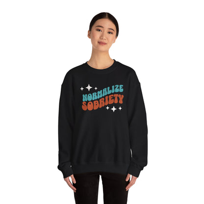 Normalize Sobriety Unisex Heavy Blend™ Crewneck Sweatshirt