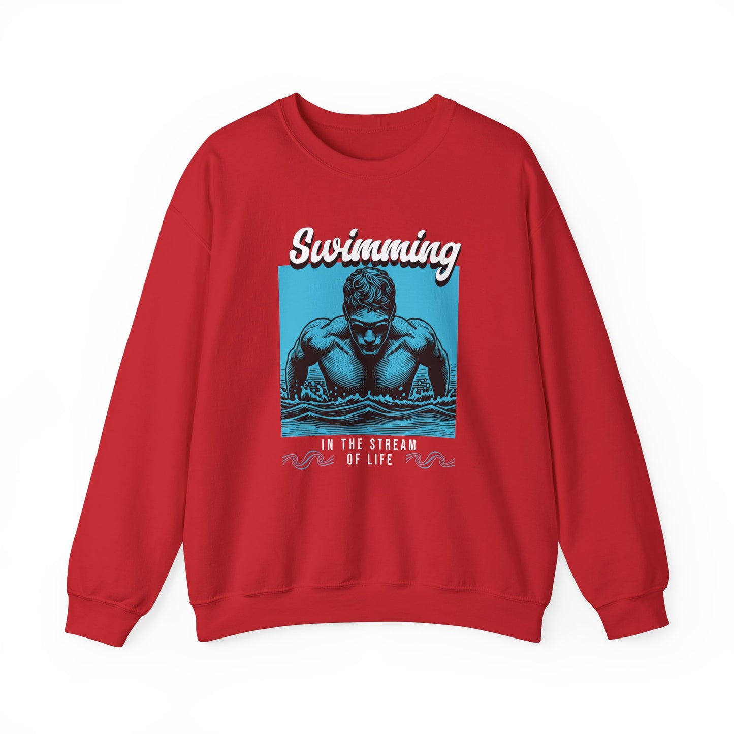 Swimming in the Stream of Life Unisex Heavy Blend™ Crewneck Sweatshirt