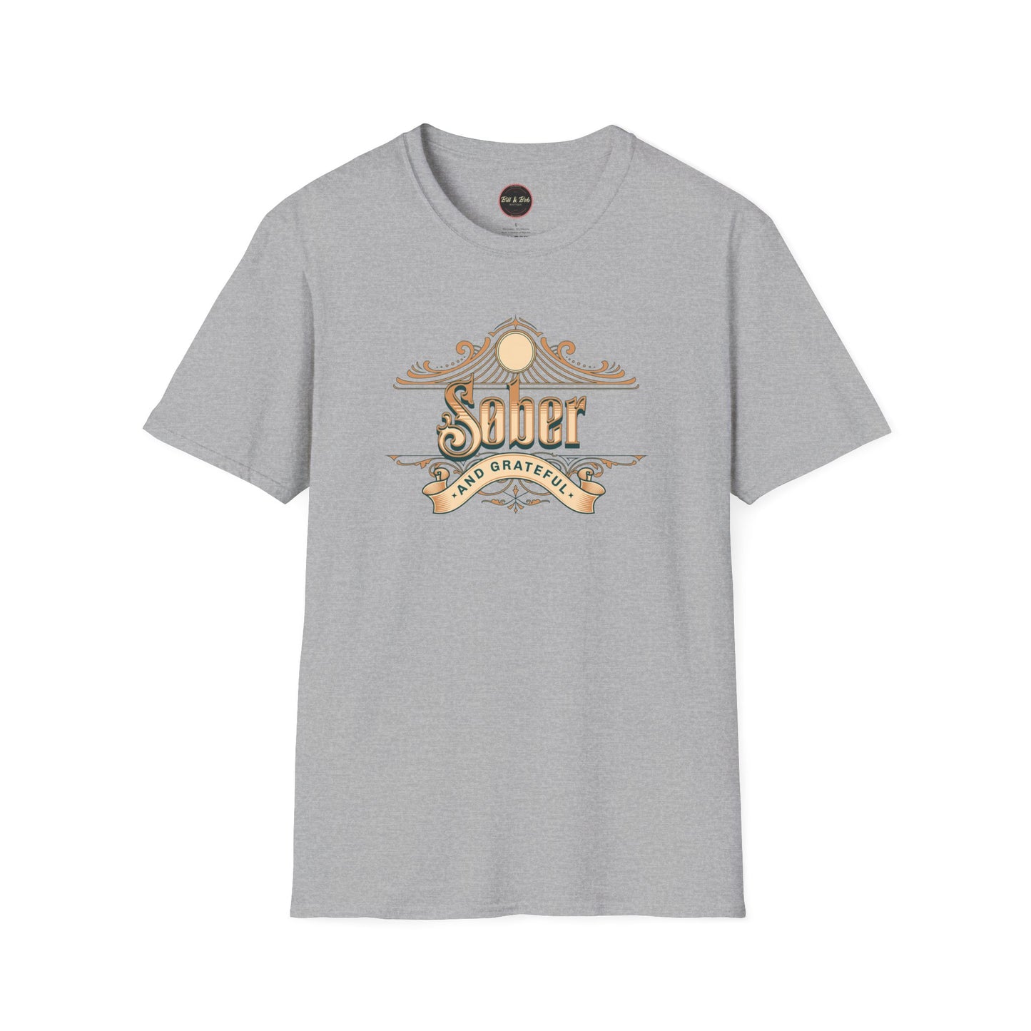 Sober and Grateful Unisex Softstyle T-Shirt