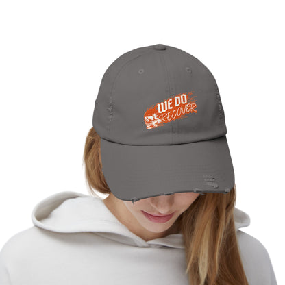We Do Recover Unisex Distressed Cap