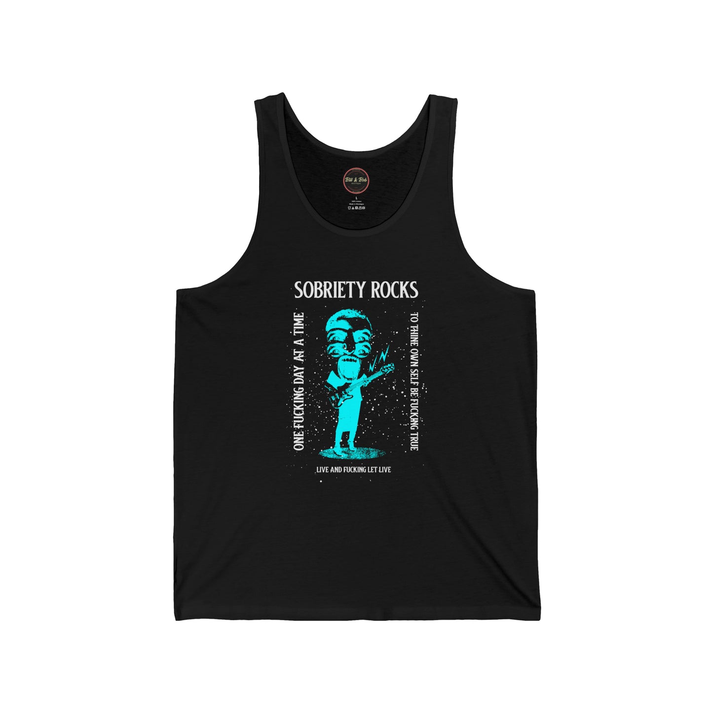 Sobriety Rocks Unisex Jersey Tank