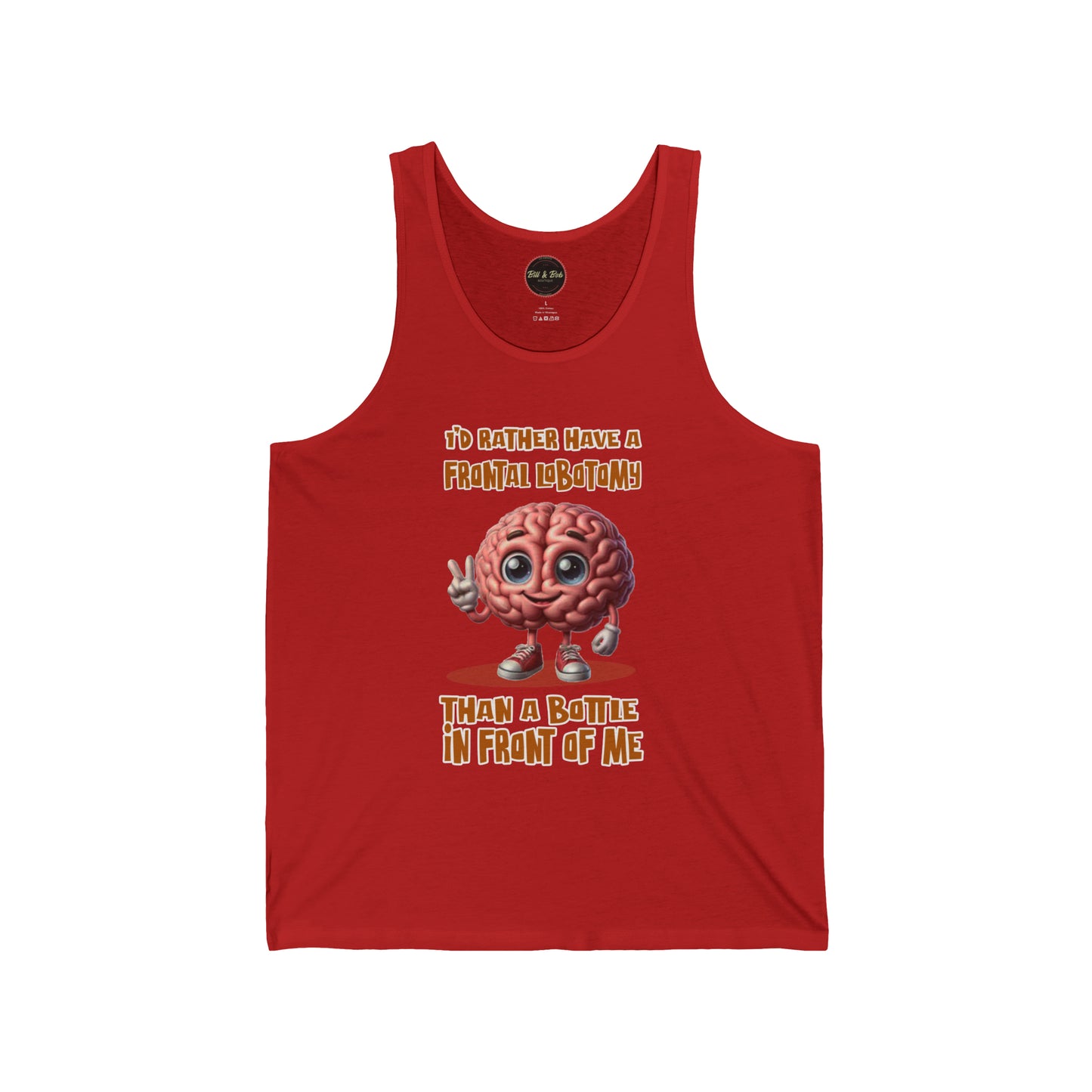 Frontal Lobotomy Unisex Jersey Tank