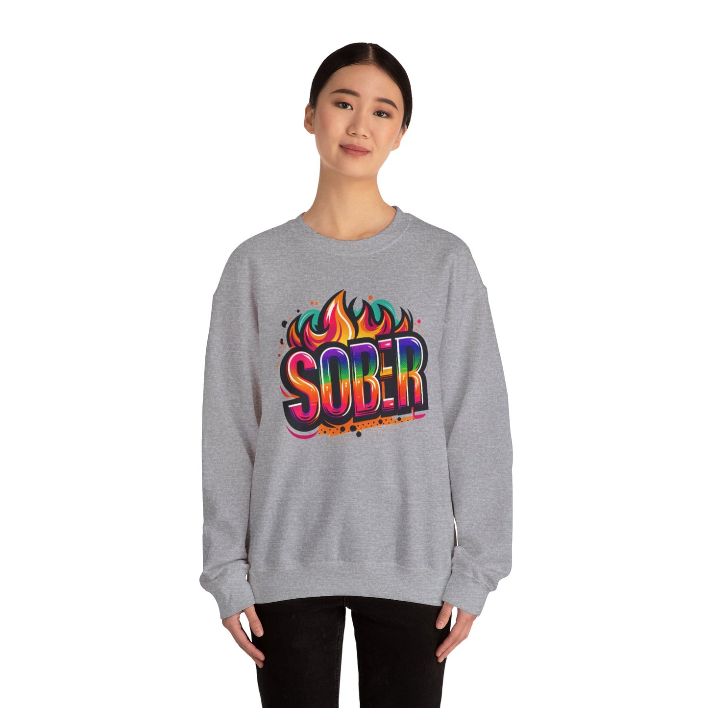 Sober Flames Unisex Heavy Blend™ Crewneck Sweatshirt