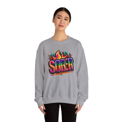 Sober Flames Unisex Heavy Blend™ Crewneck Sweatshirt