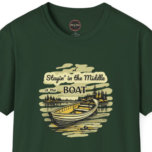 Middle of the Boat Unisex Softstyle T-Shirt