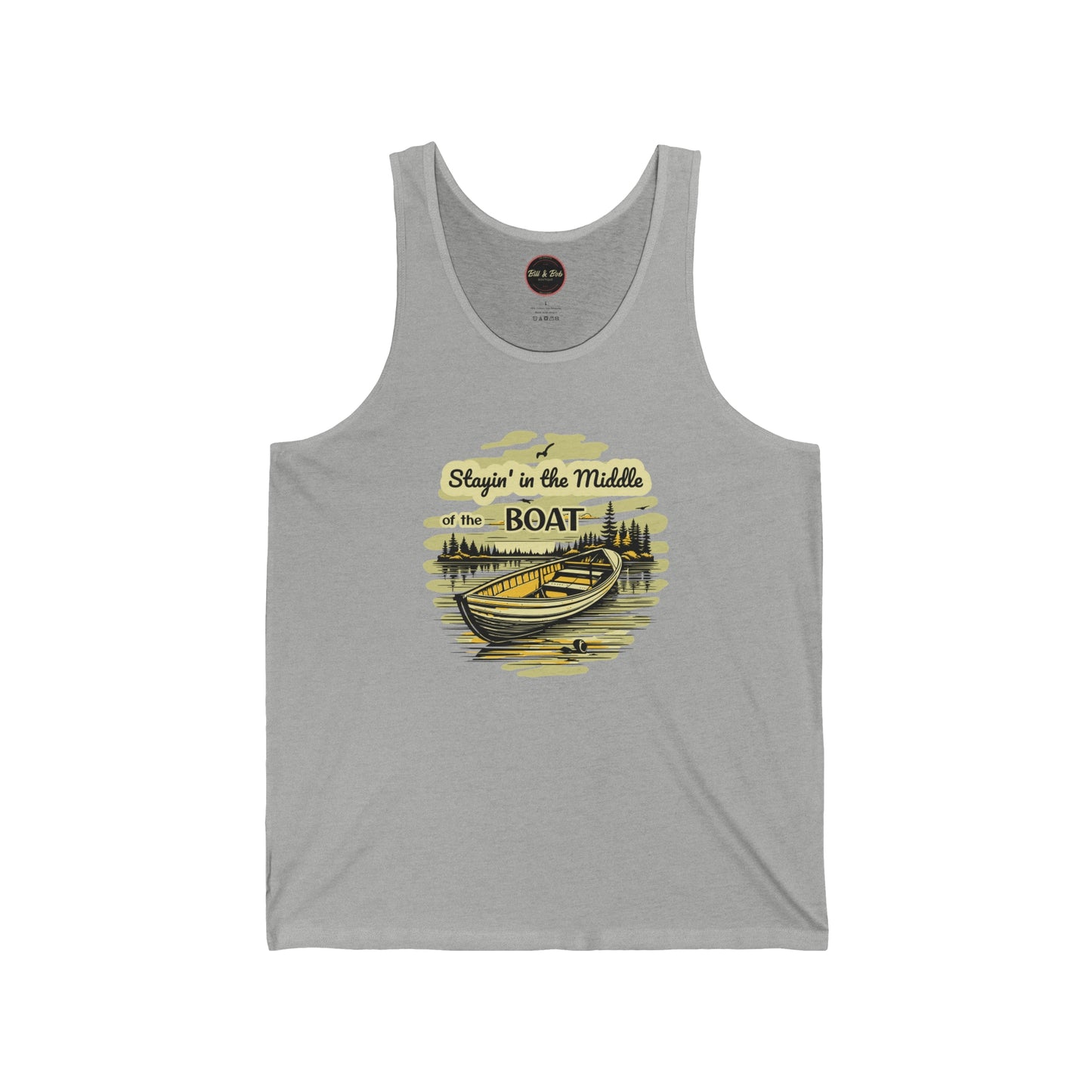 Middle of the Boat Unisex Jersey Tank