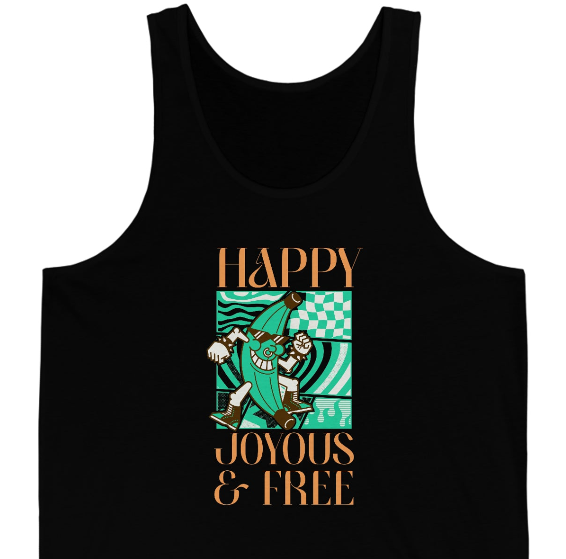 Happy Joyous and Free Unisex Jersey Tank