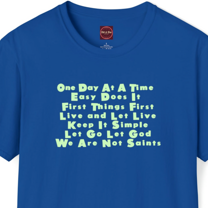 12-Step Slogans Unisex Softstyle T-Shirt