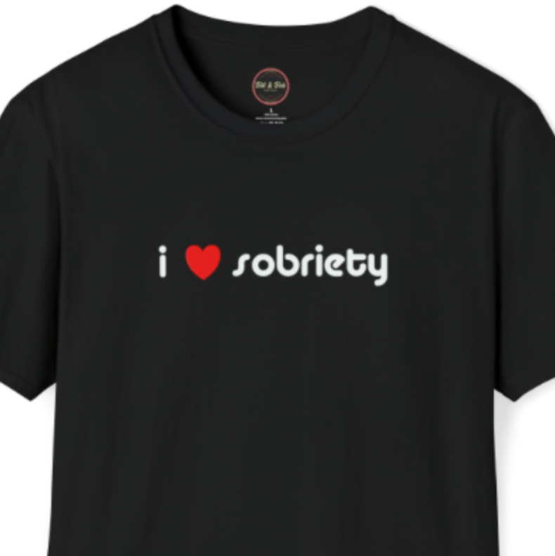 I Heart Sobriety Unisex Softstyle T-Shirt