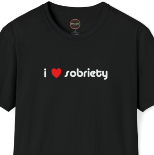 I Heart Sobriety Unisex Softstyle T-Shirt