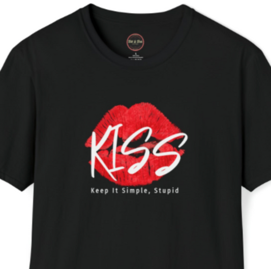 Keep it Simple, Stupid: KISS Unisex Softstyle T-Shirt