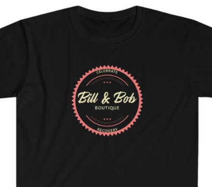 Bill &  Bob Boutique Vintage Logo Unisex Softstyle T-Shirt