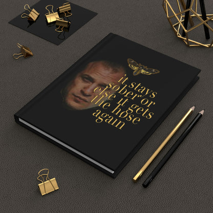 Recovery Journal, Silence of the Lambs step work notebook for sober people in recovery, hardcover