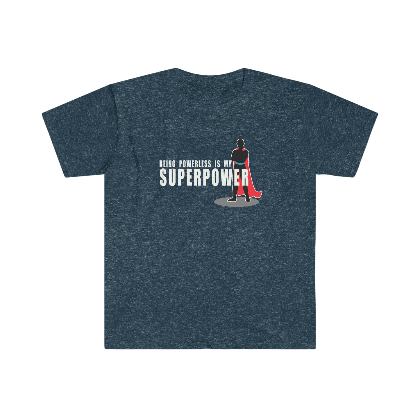 Sobriety t-shirt: Superpower Unisex Softstyle T-Shirt for sober people in recovery