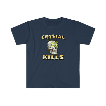 Crystal Kills Unisex Softstyle T-Shirt for clean and sober people in recovery