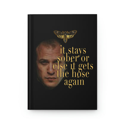 Recovery Journal, Silence of the Lambs step work notebook for sober people in recovery, hardcover