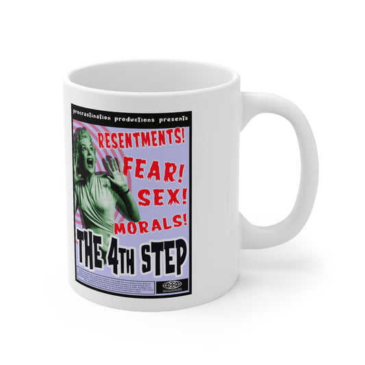 The 4th Step Ceramic Mug 11oz, great gift for any sober person