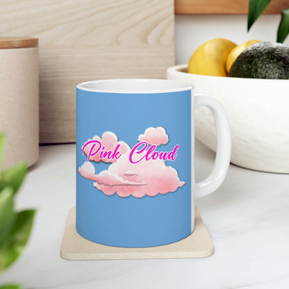 Pink Cloud Ceramic Mug 11oz, great gift for any sober person