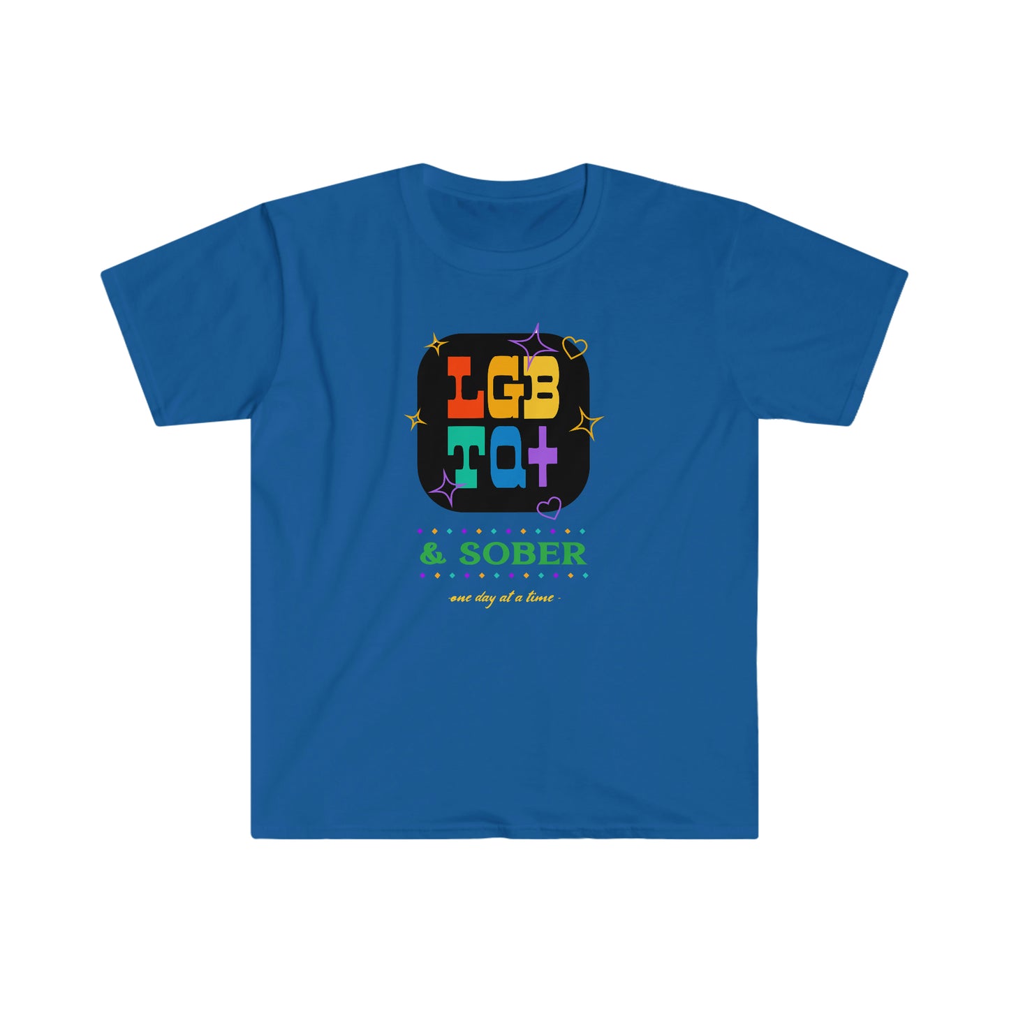 LGBT & Sober Unisex Softstyle T-Shirt