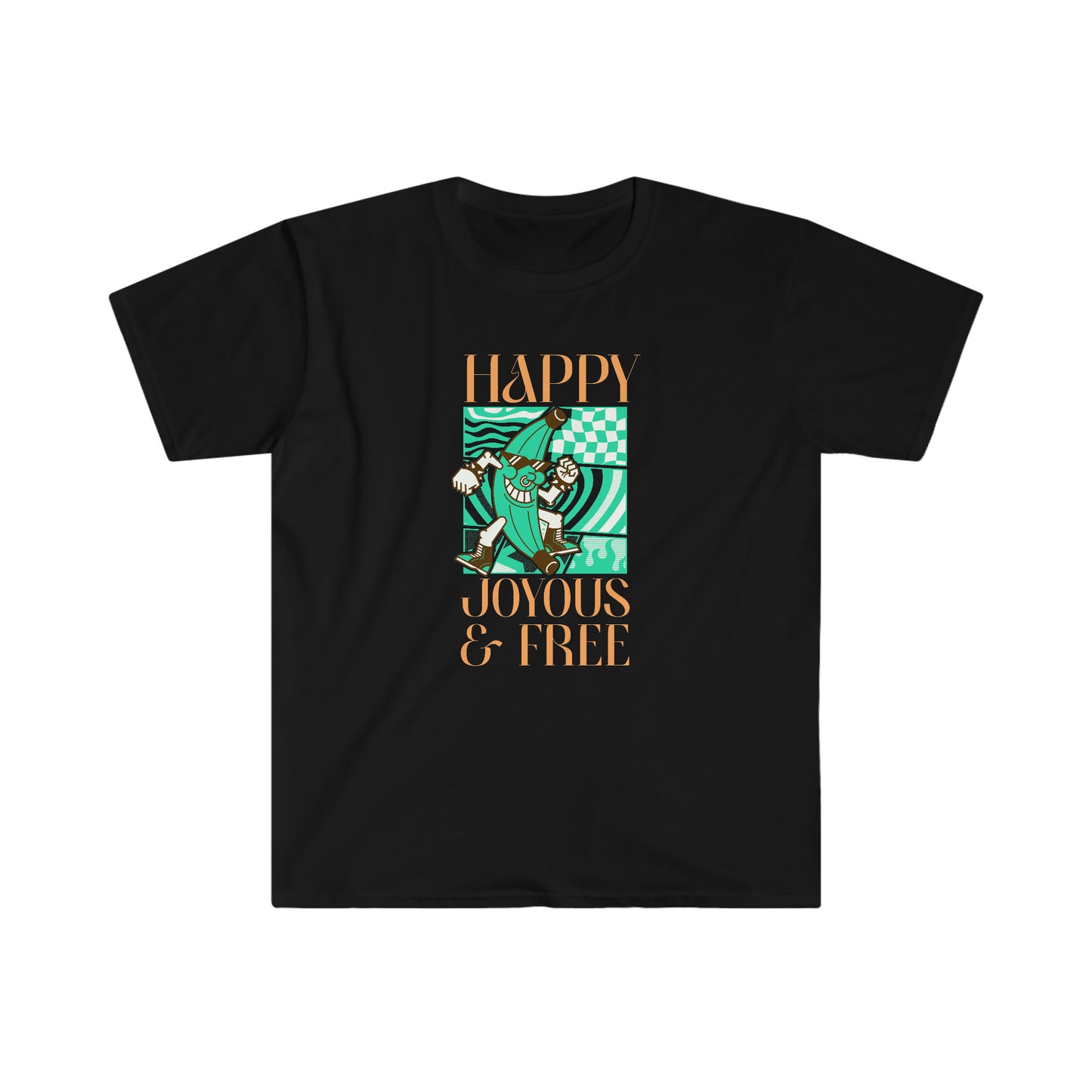 Happy Joyous & Free Unisex Softstyle T-Shirt